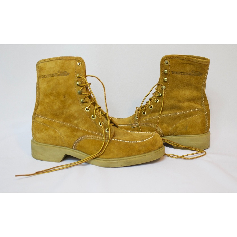 Wolverine Vintage Pigskin Suede Leather Lace-Up Boots 03334 Size‎ 9 D